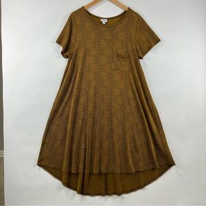LuLaRoe 2XL High Low Swing Dress Stretchy Flowy Comfortable Plus Size
